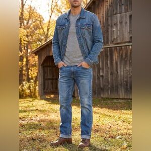 Stylish Slim Straight Blue Jeans for Men